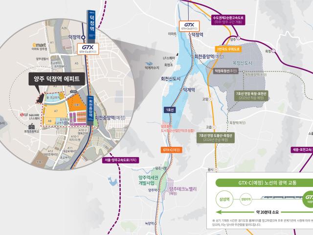 양주 덕정역 에피트 입지환경